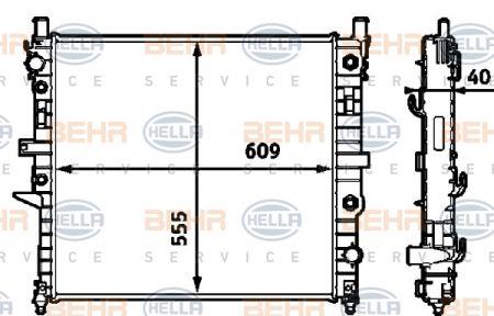 Behr-Hella 8MK 376 718-591 Радіатор охолодження двигуна 8MK376718591: Купити в Україні - Добра ціна на EXIST.UA!