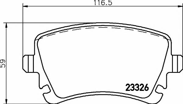 8DB355011531 Hella-Pagid Тормозные колодки дисковые, комплект