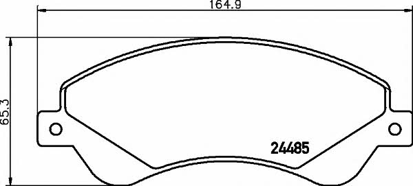 8DB355012771 Hella-Pagid Тормозные колодки дисковые, комплект