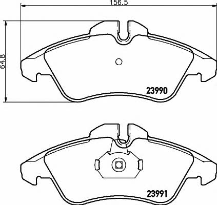 Hella-Pagid 8DB 355 014-481 Гальмівні колодки, комплект 8DB355014481: Купити в Україні - Добра ціна на EXIST.UA!