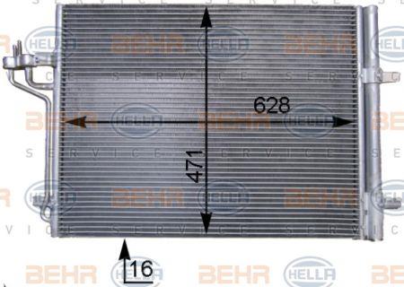 Радіатор кондиціонера (Конденсатор) Behr-Hella 8FC 351 343-191
