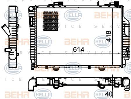 Behr-Hella 8MK 376 717-264 Радіатор охолодження двигуна 8MK376717264: Купити в Україні - Добра ціна на EXIST.UA!