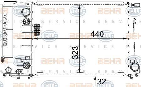 Behr-Hella 8MK 376 717-471 Радіатор охолодження двигуна 8MK376717471: Купити в Україні - Добра ціна на EXIST.UA!