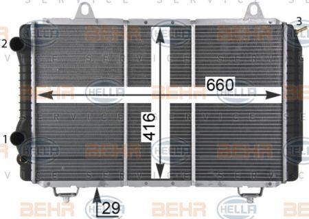 Behr-Hella 8MK 376 717-524 Радіатор охолодження двигуна 8MK376717524: Купити в Україні - Добра ціна на EXIST.UA!