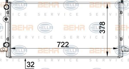 Behr-Hella 8MK 376 717-754 Радіатор охолодження двигуна 8MK376717754: Купити в Україні - Добра ціна на EXIST.UA!