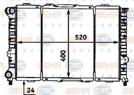 Behr-Hella 8MK 376 718-101 Радіатор охолодження двигуна 8MK376718101: Купити в Україні - Добра ціна на EXIST.UA!