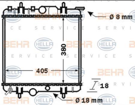 Behr-Hella 8MK 376 718-241 Радіатор охолодження двигуна 8MK376718241: Купити в Україні - Добра ціна на EXIST.UA!