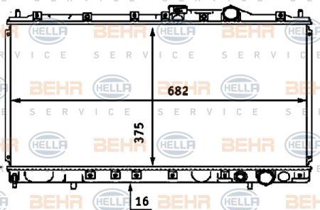 Behr-Hella 8MK 376 718-391 Радіатор охолодження двигуна 8MK376718391: Купити в Україні - Добра ціна на EXIST.UA!