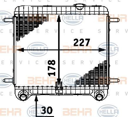 Behr-Hella 8MK 376 718-561 Радіатор охолодження двигуна 8MK376718561: Купити в Україні - Добра ціна на EXIST.UA!