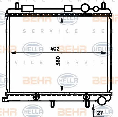 Behr-Hella Радіатор охолодження двигуна – ціна 4067 UAH