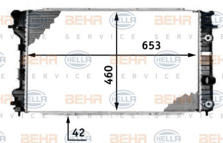 Behr-Hella 8MK 376 718-681 Радіатор охолодження двигуна 8MK376718681: Купити в Україні - Добра ціна на EXIST.UA!