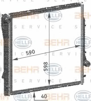 Behr-Hella 8MK 376 718-754 Радіатор охолодження двигуна 8MK376718754: Купити в Україні - Добра ціна на EXIST.UA!