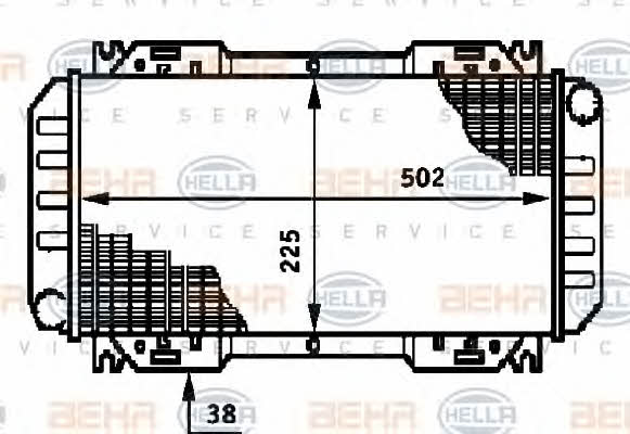 Behr-Hella 8MK 376 720-091 Радіатор охолодження двигуна 8MK376720091: Купити в Україні - Добра ціна на EXIST.UA!