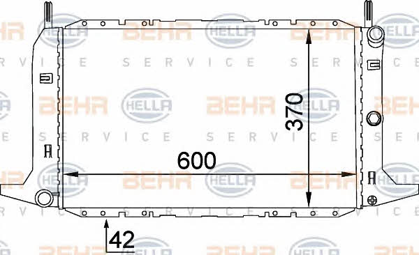 Behr-Hella 8MK 376 720-161 Радіатор охолодження двигуна 8MK376720161: Приваблива ціна - Купити в Україні на EXIST.UA!