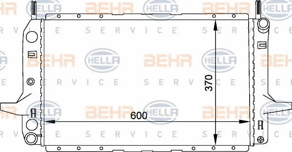 Behr-Hella 8MK 376 720-171 Радіатор охолодження двигуна 8MK376720171: Купити в Україні - Добра ціна на EXIST.UA!