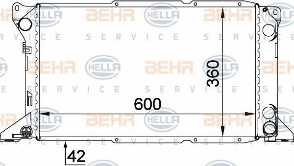 Behr-Hella Радіатор охолодження двигуна – ціна 5801 UAH