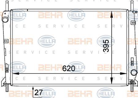 Behr-Hella 8MK 376 720-311 Радіатор охолодження двигуна 8MK376720311: Купити в Україні - Добра ціна на EXIST.UA!