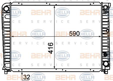 Behr-Hella 8MK 376 720-721 Радіатор охолодження двигуна 8MK376720721: Купити в Україні - Добра ціна на EXIST.UA!