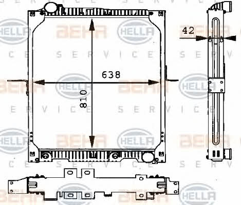 Behr-Hella 8MK 376 721-151 Радіатор охолодження двигуна 8MK376721151: Купити в Україні - Добра ціна на EXIST.UA!