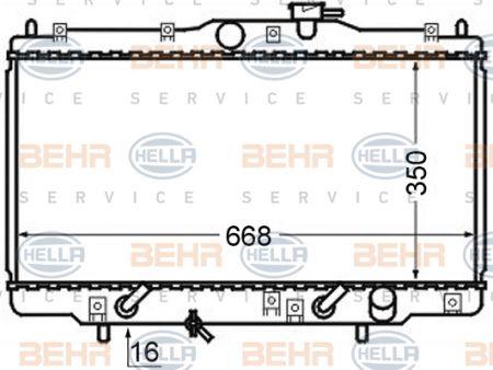 Behr-Hella 8MK 376 724-511 Радіатор охолодження двигуна 8MK376724511: Купити в Україні - Добра ціна на EXIST.UA!