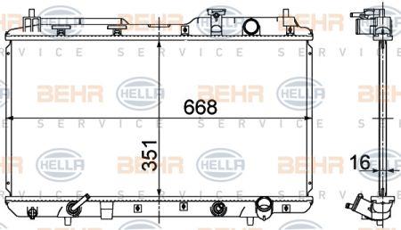 Behr-Hella 8MK 376 724-531 Радіатор охолодження двигуна 8MK376724531: Купити в Україні - Добра ціна на EXIST.UA!