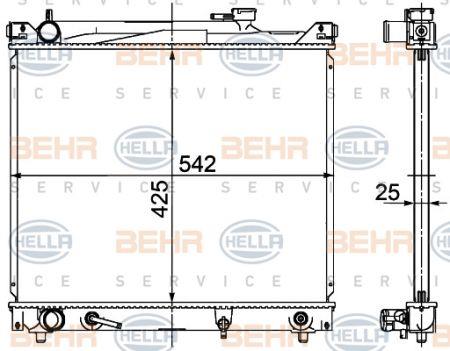 Behr-Hella 8MK 376 726-471 Радіатор охолодження двигуна 8MK376726471: Купити в Україні - Добра ціна на EXIST.UA!