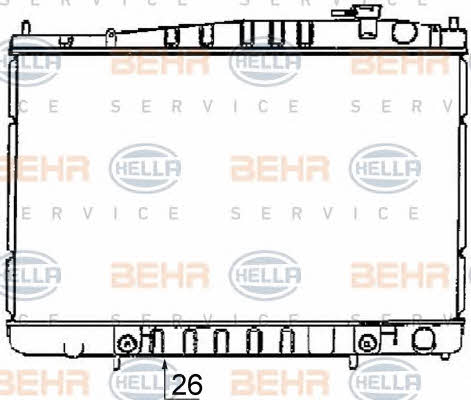 Behr-Hella 8MK 376 726-521 Радіатор охолодження двигуна 8MK376726521: Купити в Україні - Добра ціна на EXIST.UA!