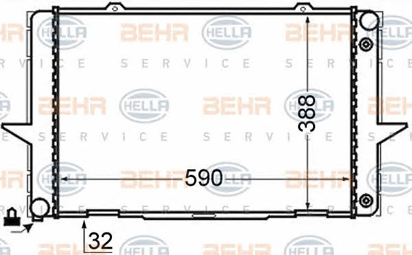 Behr-Hella 8MK 376 726-711 Радіатор охолодження двигуна 8MK376726711: Купити в Україні - Добра ціна на EXIST.UA!