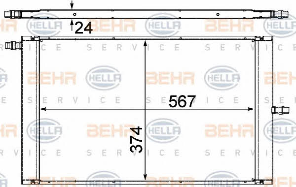 Behr-Hella 8MK 376 727-511 Радіатор охолодження двигуна 8MK376727511: Купити в Україні - Добра ціна на EXIST.UA!