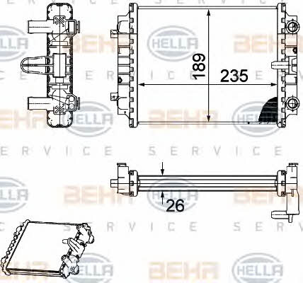Behr-Hella 8MK 376 745-661 Радіатор охолодження двигуна 8MK376745661: Купити в Україні - Добра ціна на EXIST.UA!