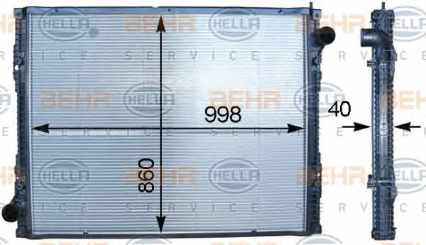 Behr-Hella 8MK 376 745-741 Радіатор охолодження двигуна 8MK376745741: Купити в Україні - Добра ціна на EXIST.UA!