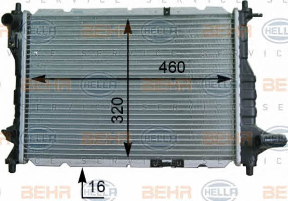 Behr-Hella 8MK 376 748-721 Радіатор охолодження двигуна 8MK376748721: Купити в Україні - Добра ціна на EXIST.UA!