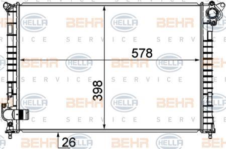 Behr-Hella 8MK 376 749-501 Радіатор охолодження двигуна 8MK376749501: Купити в Україні - Добра ціна на EXIST.UA!