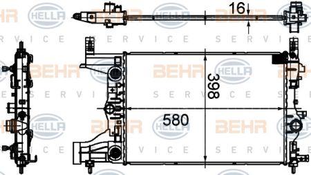 Behr-Hella 8MK 376 749-851 Радіатор охолодження двигуна 8MK376749851: Купити в Україні - Добра ціна на EXIST.UA!