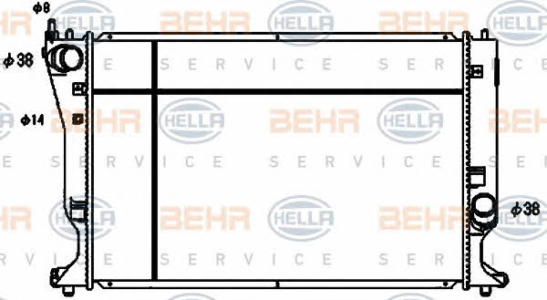 Behr-Hella 8MK 376 753-741 Радіатор охолодження двигуна 8MK376753741: Купити в Україні - Добра ціна на EXIST.UA!