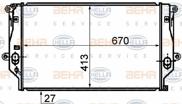 Behr-Hella 8MK 376 753-761 Радіатор охолодження двигуна 8MK376753761: Купити в Україні - Добра ціна на EXIST.UA!