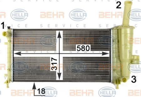 Behr-Hella 8MK 376 754-424 Радіатор охолодження двигуна 8MK376754424: Купити в Україні - Добра ціна на EXIST.UA!