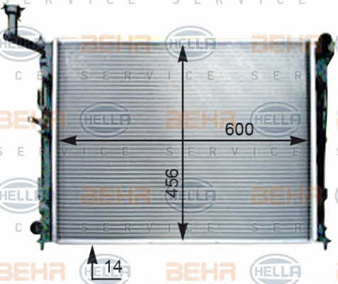Behr-Hella 8MK 376 754-521 Радіатор охолодження двигуна 8MK376754521: Купити в Україні - Добра ціна на EXIST.UA!
