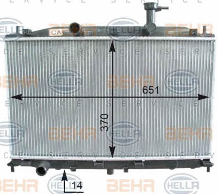 Behr-Hella 8MK 376 754-551 Радіатор охолодження двигуна 8MK376754551: Приваблива ціна - Купити в Україні на EXIST.UA!