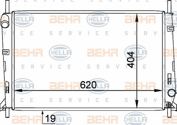 Behr-Hella 8MK 376 754-791 Радіатор охолодження двигуна 8MK376754791: Купити в Україні - Добра ціна на EXIST.UA!