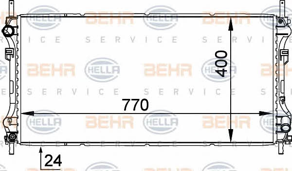 Behr-Hella 8MK 376 755-321 Радіатор охолодження двигуна 8MK376755321: Купити в Україні - Добра ціна на EXIST.UA!