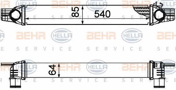 Behr-Hella 8ML 376 746-531 Інтеркулер 8ML376746531: Купити в Україні - Добра ціна на EXIST.UA!