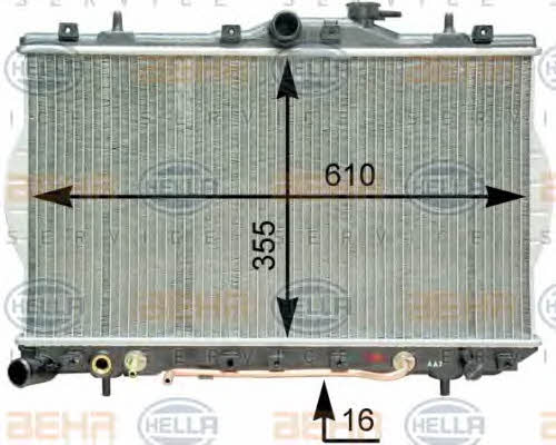 Behr-Hella 8MK 376 762-051 Радіатор охолодження двигуна 8MK376762051: Купити в Україні - Добра ціна на EXIST.UA!