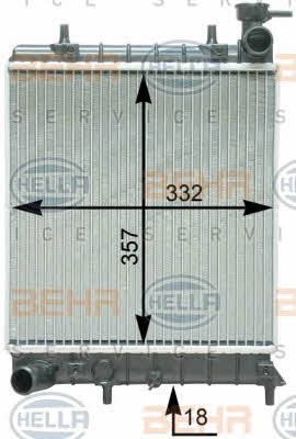 Behr-Hella 8MK 376 762-061 Радіатор охолодження двигуна 8MK376762061: Купити в Україні - Добра ціна на EXIST.UA!