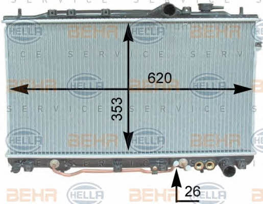 Behr-Hella 8MK 376 762-161 Радіатор охолодження двигуна 8MK376762161: Купити в Україні - Добра ціна на EXIST.UA!