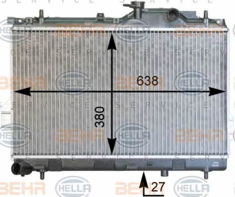 Behr-Hella 8MK 376 762-301 Радіатор охолодження двигуна 8MK376762301: Купити в Україні - Добра ціна на EXIST.UA!