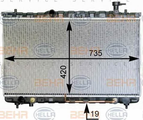 Behr-Hella 8MK 376 762-341 Радіатор охолодження двигуна 8MK376762341: Купити в Україні - Добра ціна на EXIST.UA!