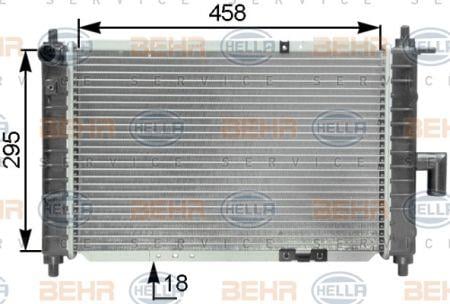 Behr-Hella 8MK 376 762-521 Радіатор охолодження двигуна 8MK376762521: Приваблива ціна - Купити в Україні на EXIST.UA!