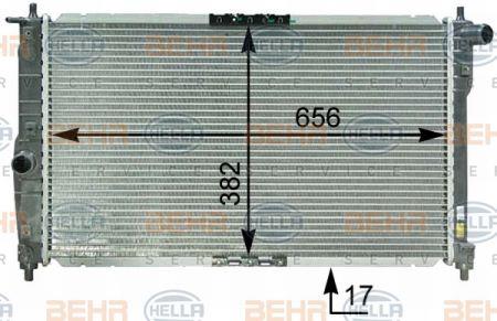 Behr-Hella 8MK 376 762-611 Радіатор охолодження двигуна 8MK376762611: Купити в Україні - Добра ціна на EXIST.UA!