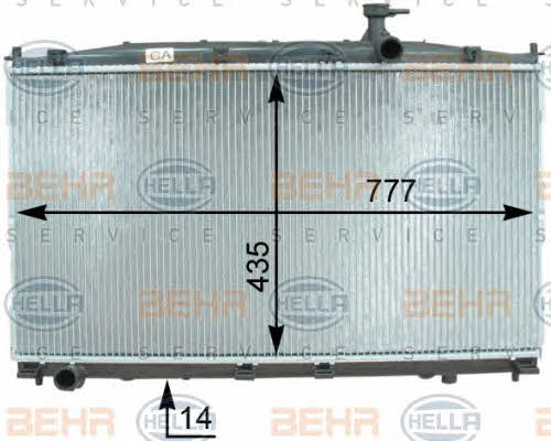 Behr-Hella 8MK 376 763-421 Радіатор охолодження двигуна 8MK376763421: Купити в Україні - Добра ціна на EXIST.UA!